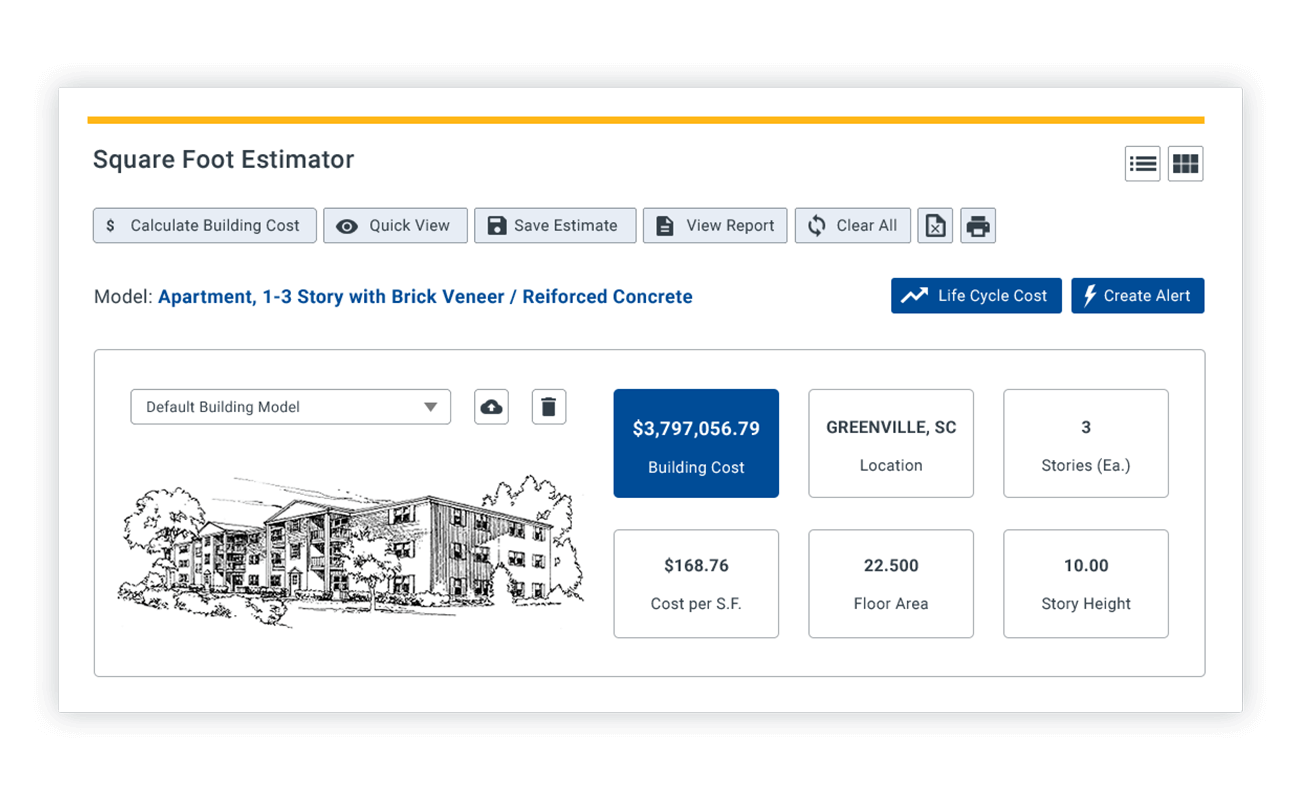 Cloud Based Construction Cost Database Rsmeans Data