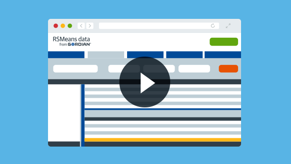 Getting Started with RSMeans Data Online