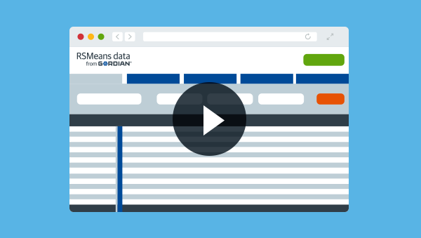 Getting Started with RSMeans Data Online