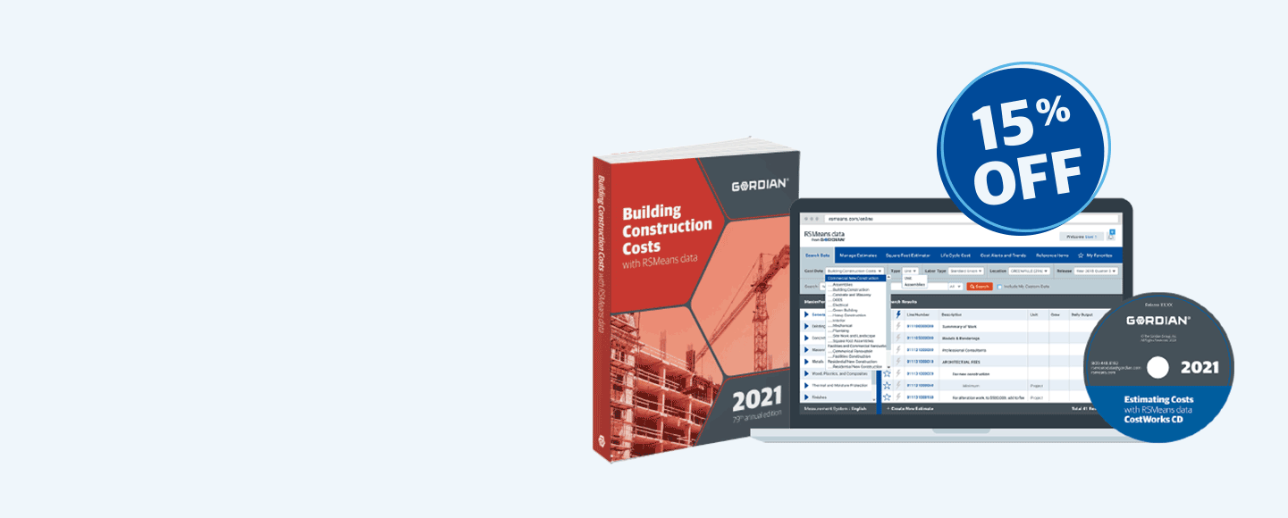 RSMeans data Construction Cost Estimating Software