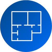 Estimate by square foot icon